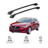 MAZDA 6 2013 et modèles ultérieurs TRX1 Thunder Carrier Barres transversales pour galerie de toit de voiture, 2 barres